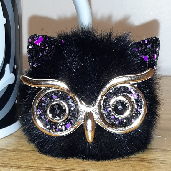 Skull Mug with Black Owl Keychain NWT - Picture 2 of 6